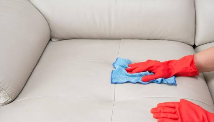 HOW TO DISINFECT A LEATHER SOFA
