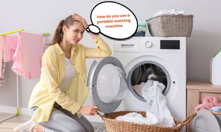 How do you use a portable washing machine