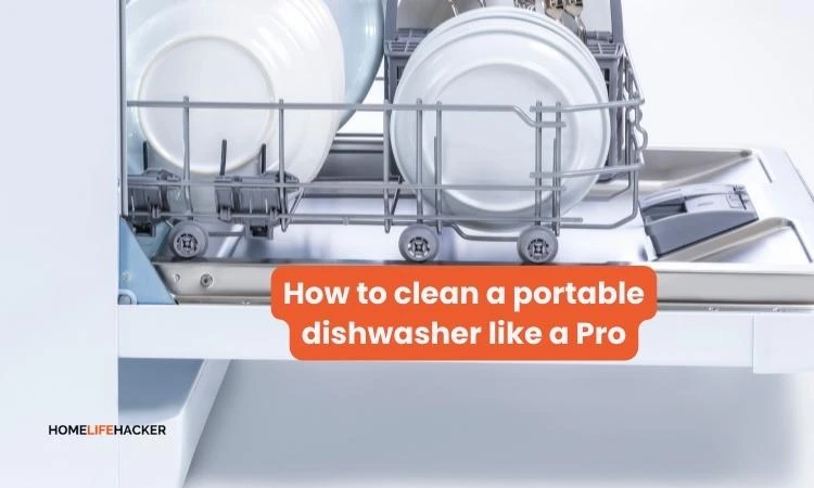 How to clean a portable dishwasher